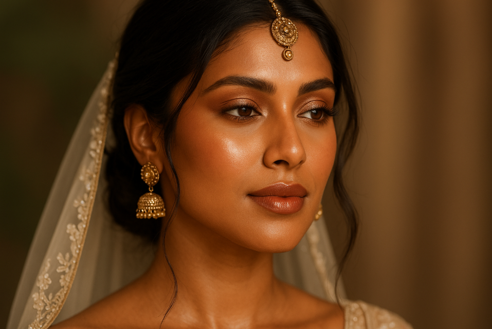 Warm bronze tones bridal makeup trend
