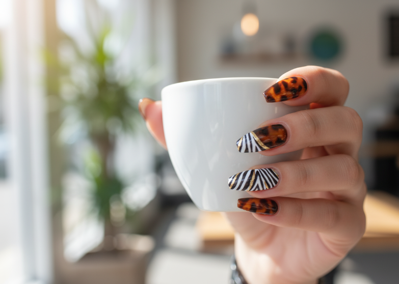 Colored French tip nail trend